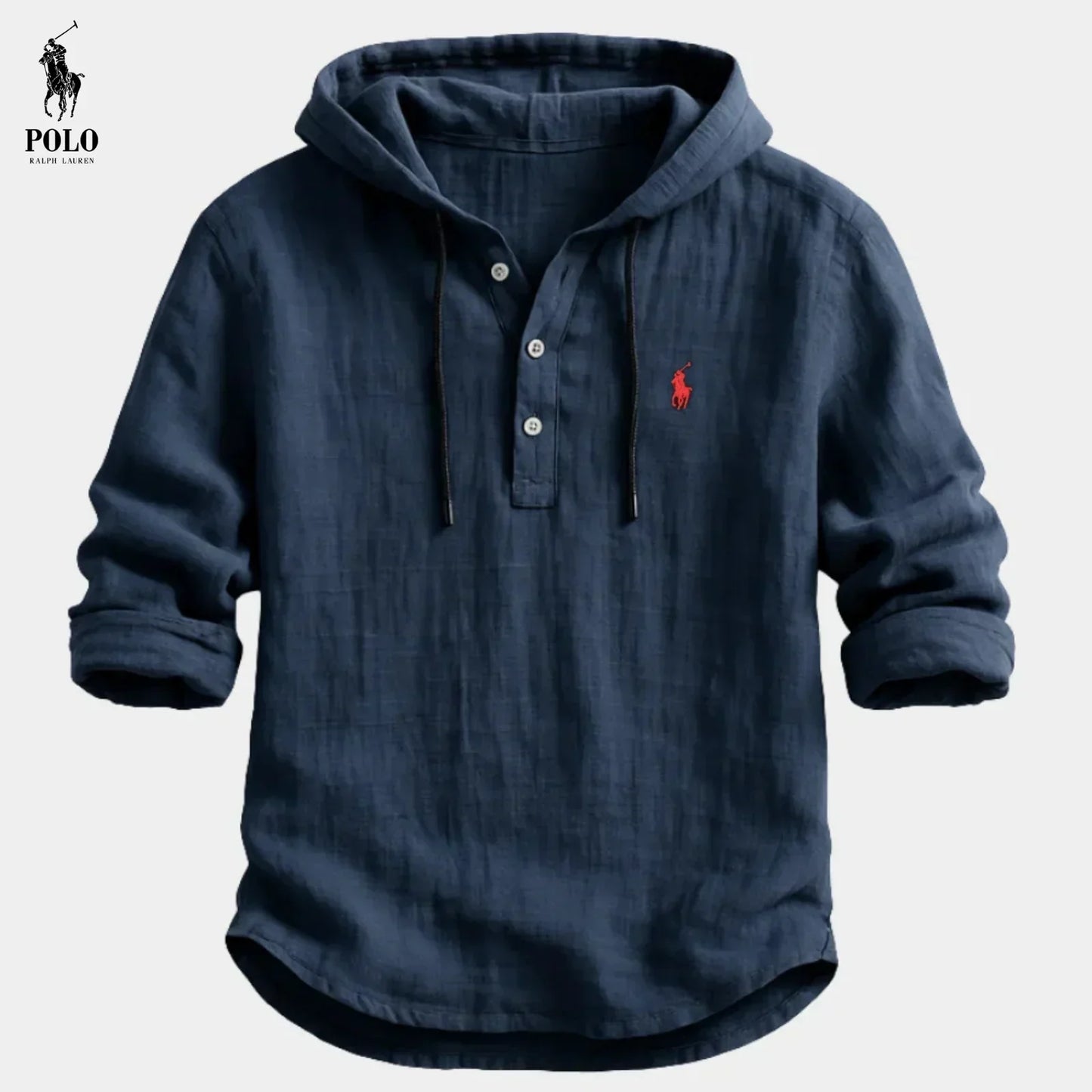 Camicia con Cappuccio in Lino Premium