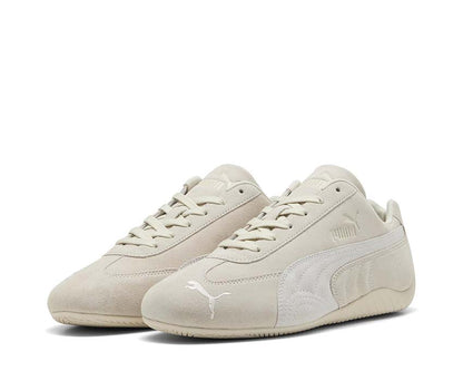Scarpa sportiva bassa in pelle bianca per guida e tempo libero