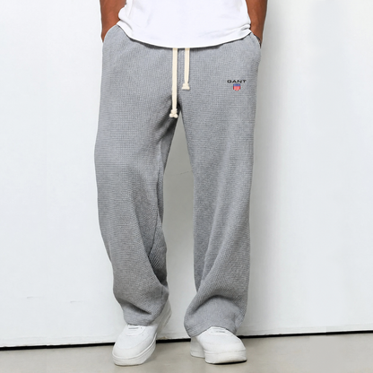 Pantaloni Waffle Knit Relaxed - Grigio