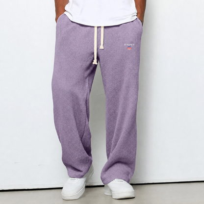 Pantaloni Waffle Knit Relaxed - Viola