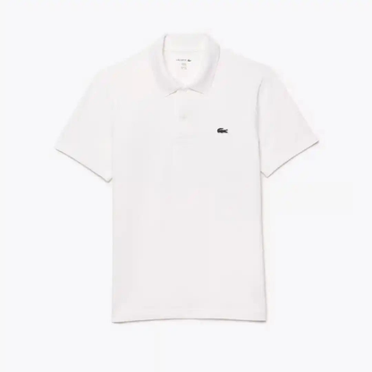 Polo Regular Fit in Misto Cotone - Bianco