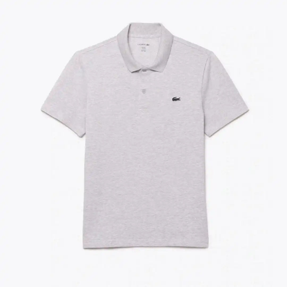 Polo Regular Fit in Misto Cotone - Grigio