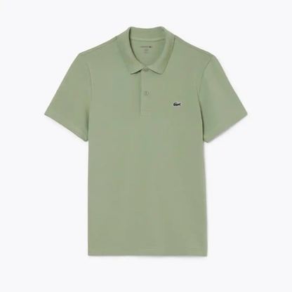 Polo Regular Fit in Misto Cotone - Verde