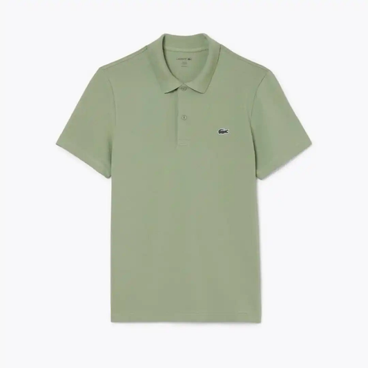 Polo Regular Fit in Misto Cotone - Verde