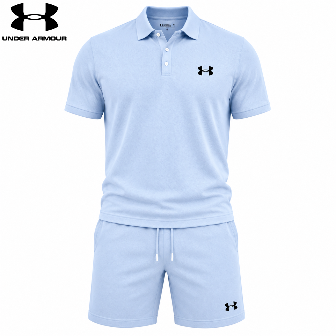 Completo Polo e Pantaloncini Performance Estivo - Azzurro