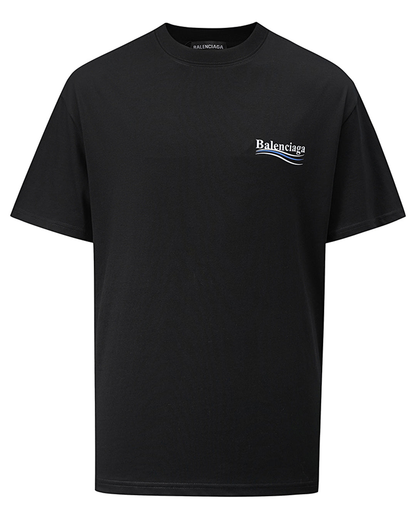 T-Shirt Logo Iconico in Cotone Mercerizzato - Nero