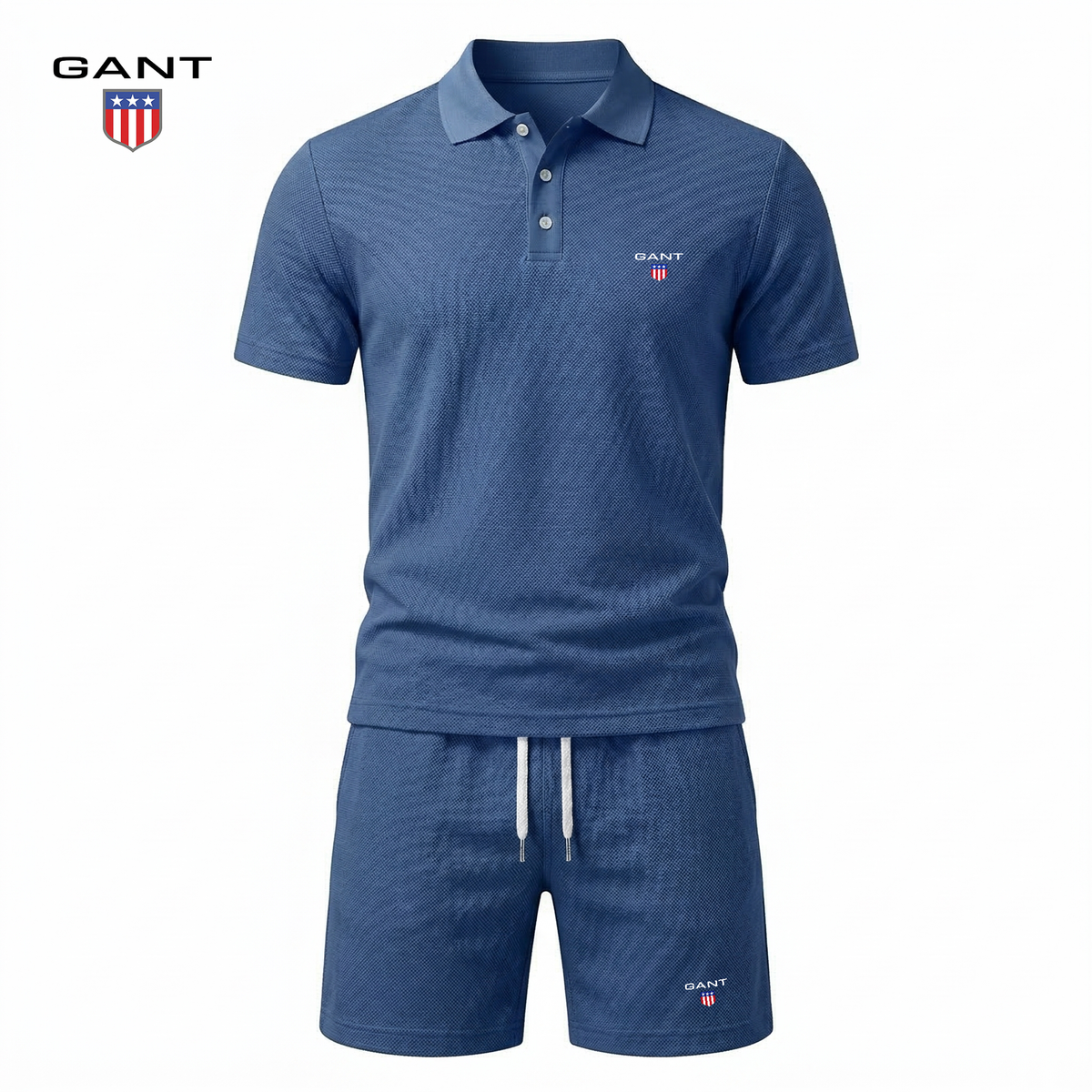 Completo Elliot Polo e Shorts - Blu