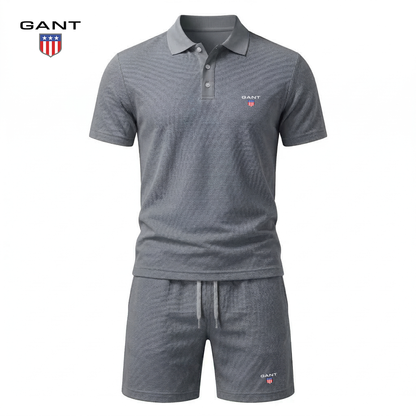 Completo Elliot Polo e Shorts - Grigio chiaro