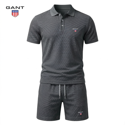 Completo Elliot Polo e Shorts - Grigio scuro