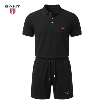 Completo Elliot Polo e Shorts - Nero