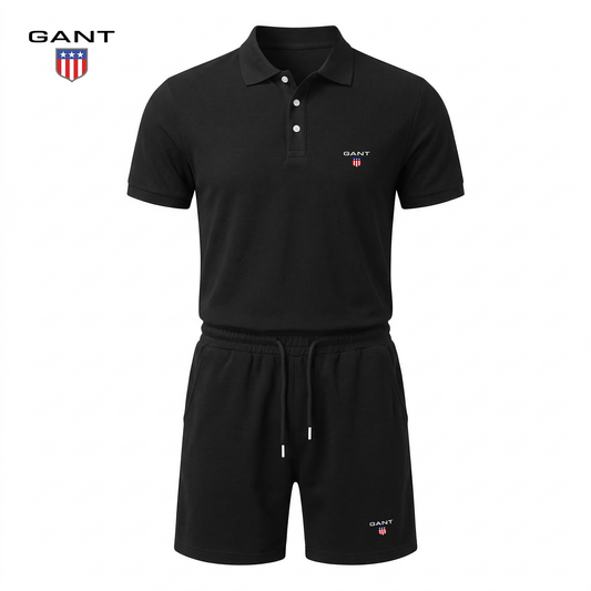 Completo Elliot Polo e Shorts - Nero