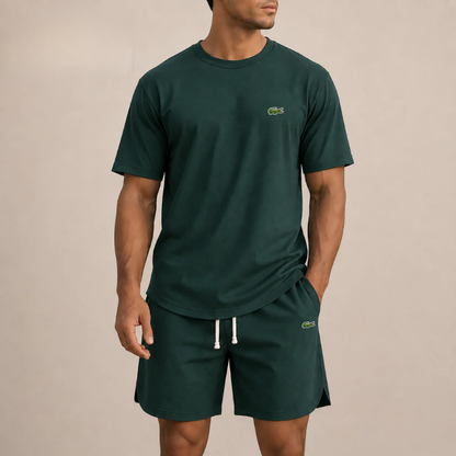 Completo Estivo T-Shirt e Shorts Relax - Verde