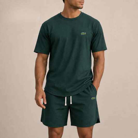 Completo Estivo T-Shirt e Shorts Relax - Verde
