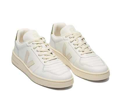 Scarpe da ginnastica in pelle granulata bianca