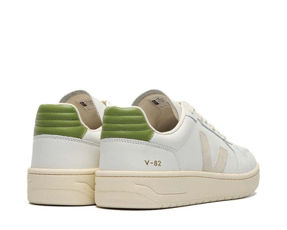Scarpe da ginnastica in pelle granulata bianca