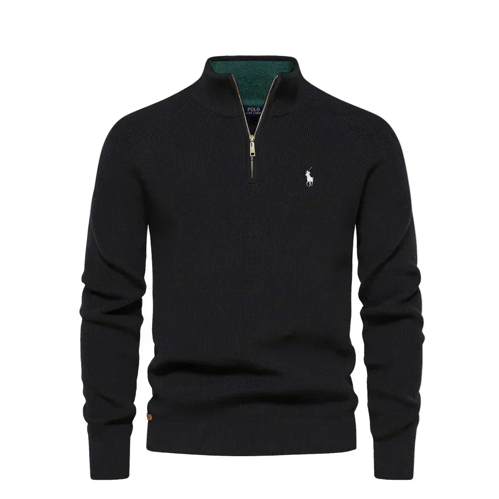 RL | Maglione con zip a metà