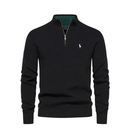 RL | Maglione con zip a metà