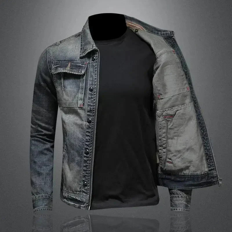 Giacca in Denim Retro