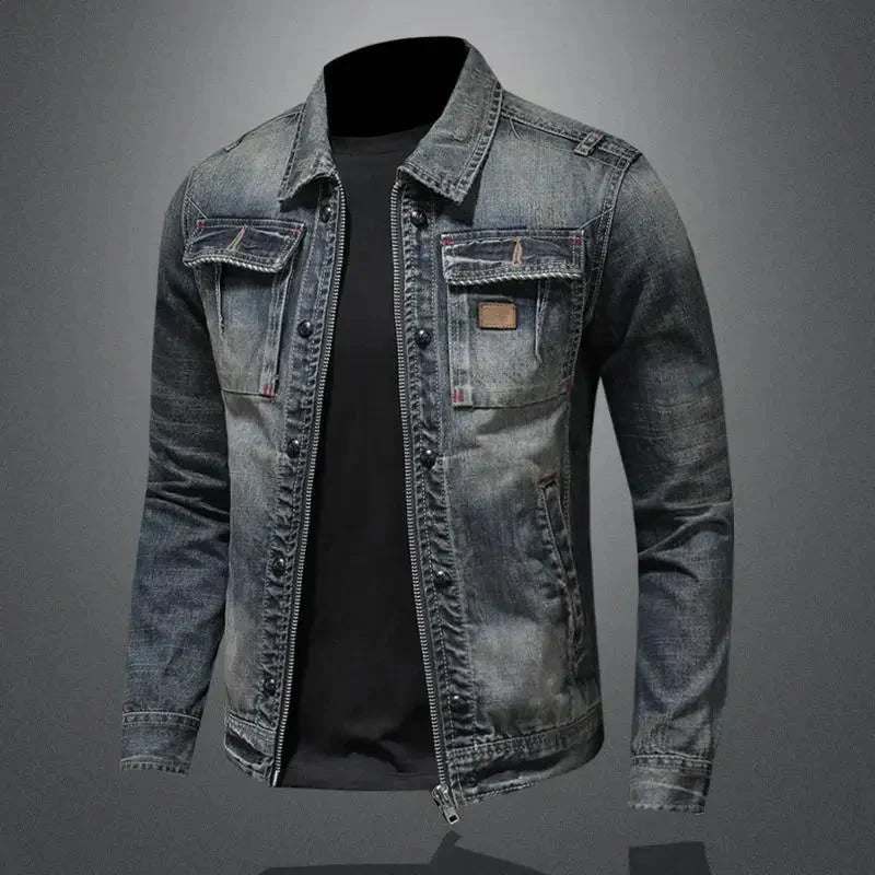 Giacca in Denim Retro