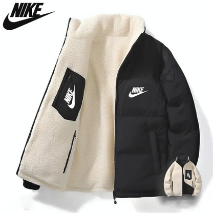 Giacca Puffer Reversibile con Interno in Sherpa – Comfort Invernale