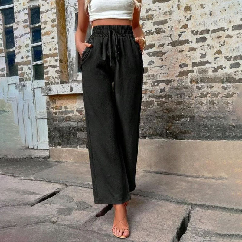 Pantaloni Casual a Colore Unito