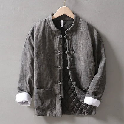 Cappotto in Lino Invernale Premium Spesso da Uomo