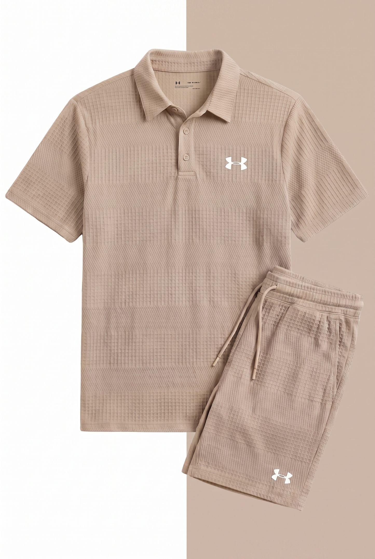 Completo Camicia con Colletto Casual Beige
