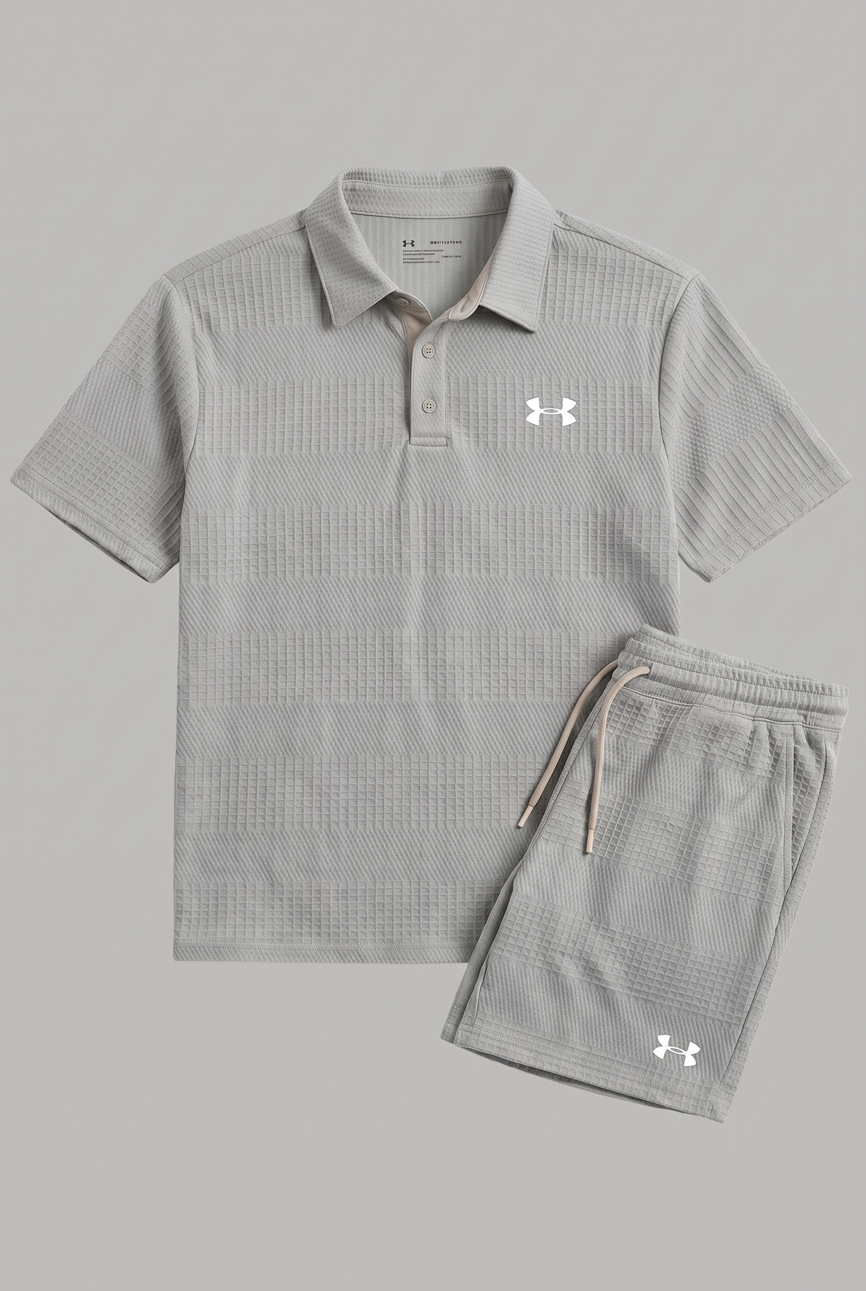 Completo Camicia con Colletto Casual Grigio Chiaro