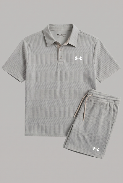 Completo Camicia con Colletto Casual Grigio Chiaro