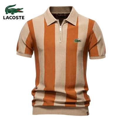 Polo a Righe Vintage Cammello