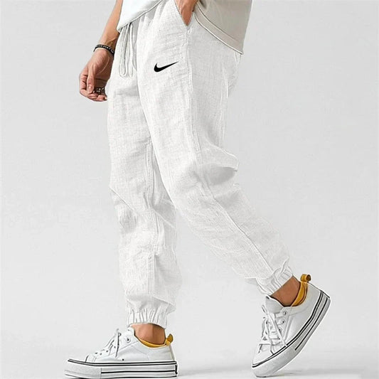 Pantaloni Jogger in Lino Everyday