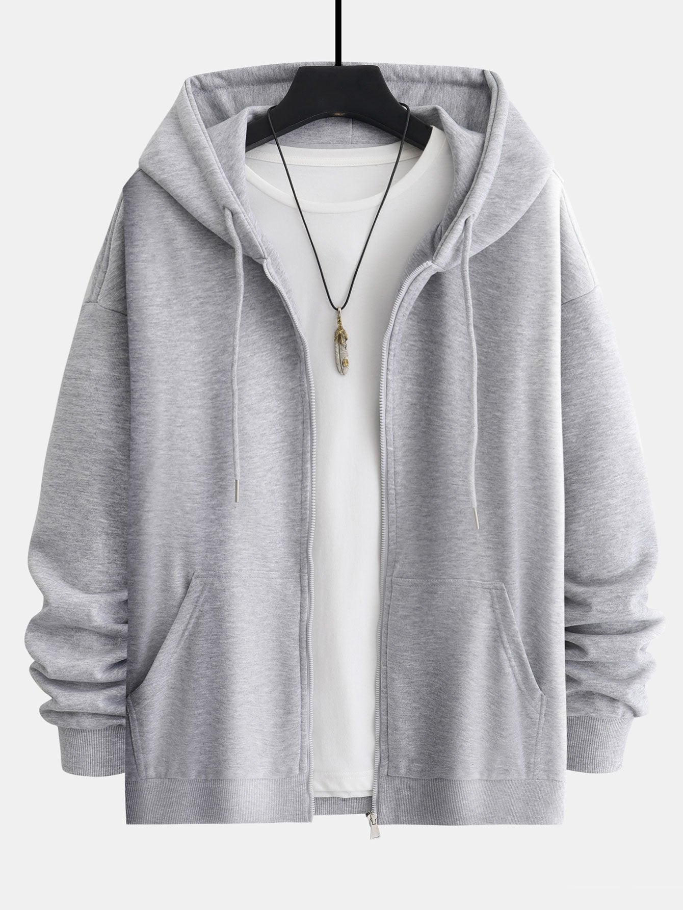 Felpa con Zip Relax Fit