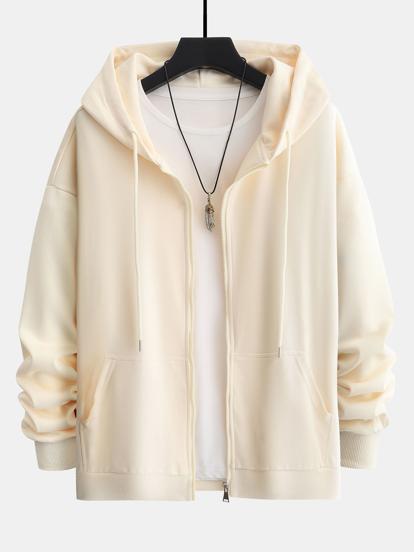 Felpa con Zip Relax Fit