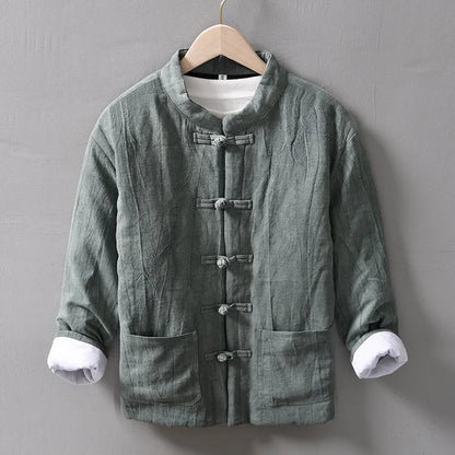 Cappotto in Lino Invernale Premium Spesso da Uomo