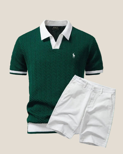 Ralph Lauren Polo Shirt Old Money + Set di Pantaloni Corti