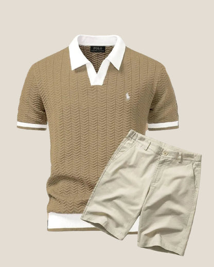 Ralph Lauren Polo Shirt Old Money + Set di Pantaloni Corti