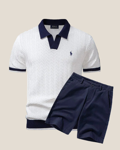 Ralph Lauren Polo Shirt Old Money + Set di Pantaloni Corti