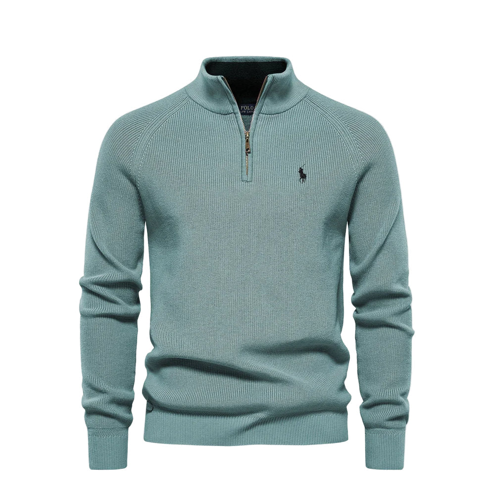 RL | Maglione con zip a metà